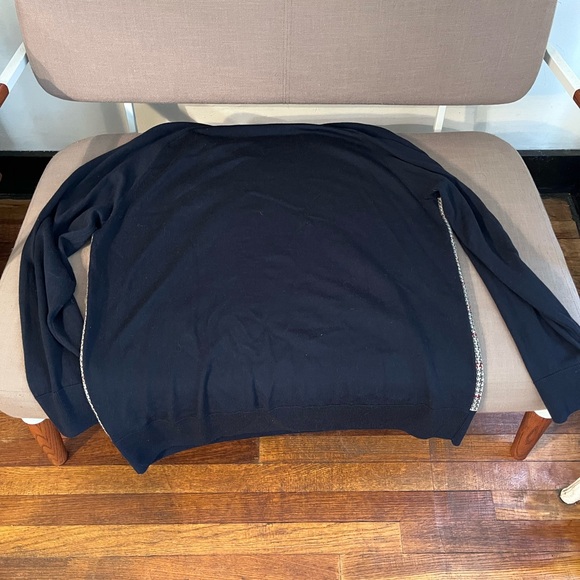 Merino Plaid V-Neck Sweater (XXL) - Picture 5 of 9